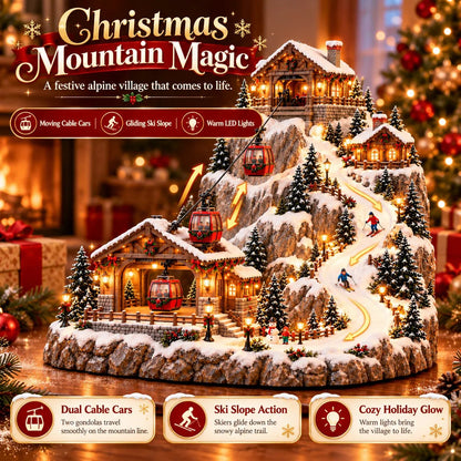 🏔️🎄 Enchanted Christmas Mountain Village™ – Magical Lighted Winter Wonderland ✨🚂