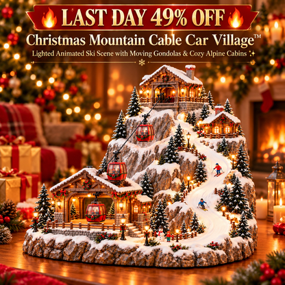 🏔️🎄 Enchanted Christmas Mountain Village™ – Magical Lighted Winter Wonderland ✨🚂