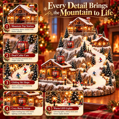 🏔️🎄 Enchanted Christmas Mountain Village™ – Magical Lighted Winter Wonderland ✨🚂