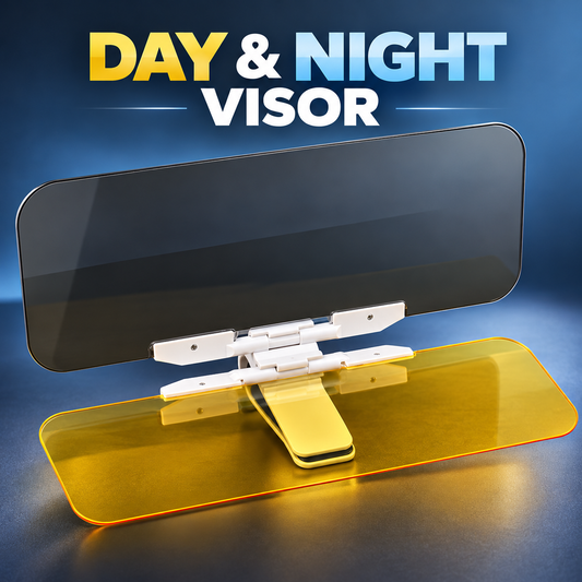 🚗🌙 Day or Night, Drive with Less Glare | Universal Anti-Glare Visor ✨