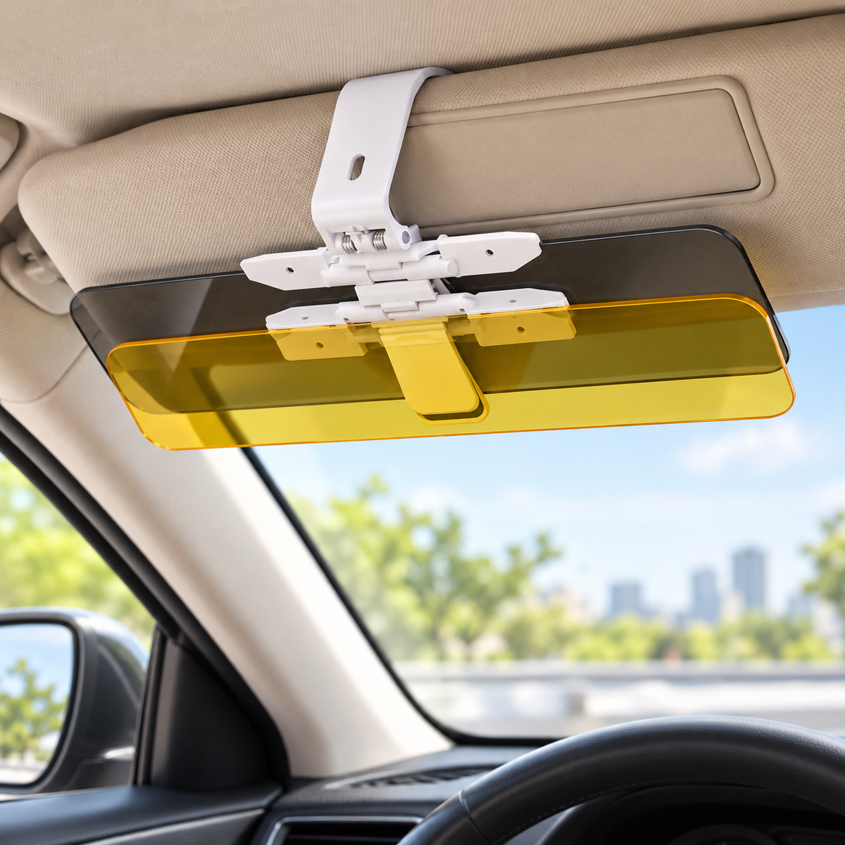 🚗🌙 Day or Night, Drive with Less Glare | Universal Anti-Glare Visor ✨