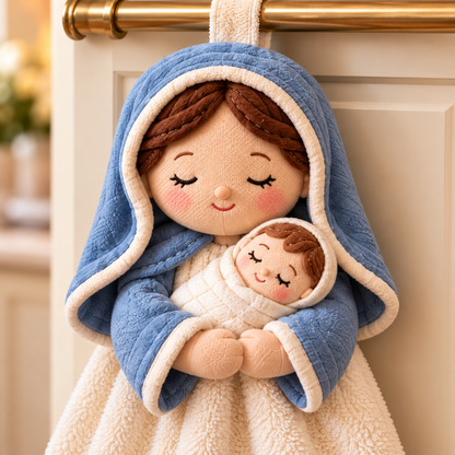 ✝️ Faithful Touch – Christian Hanging Hand Towels for Kitchen & Home