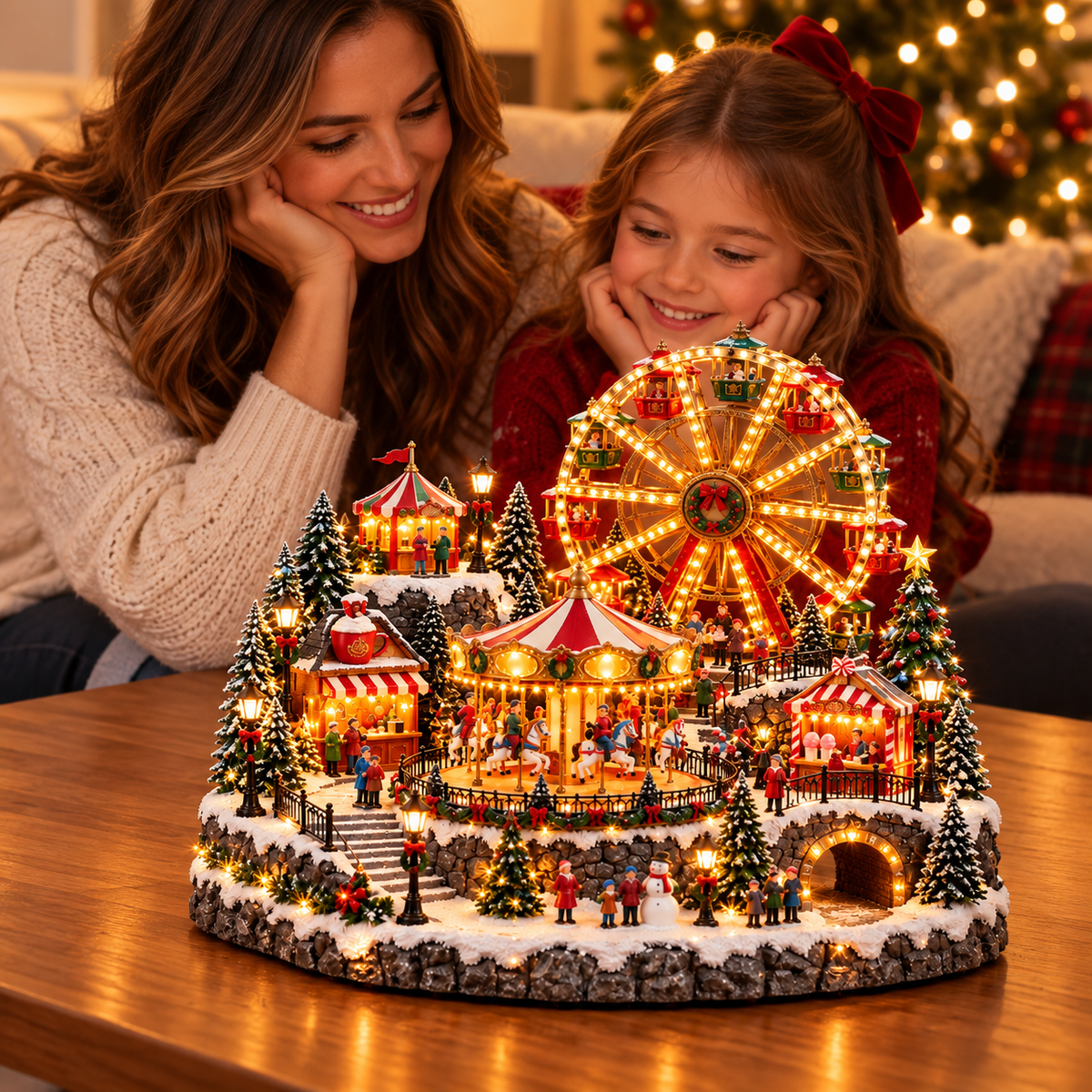 🔥 LAST DAY 49% OFF | 🎄 Christmas Village Comes to Life | Lighted & Animated Collection ✨