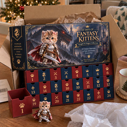 ⚔️ Kittens of the Dragon Realm | 24-Day Fantasy Advent Calendar