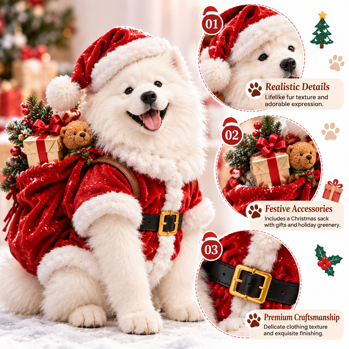 🐾 The Samoyed Trouble Club | 24 Christmas Collectibles