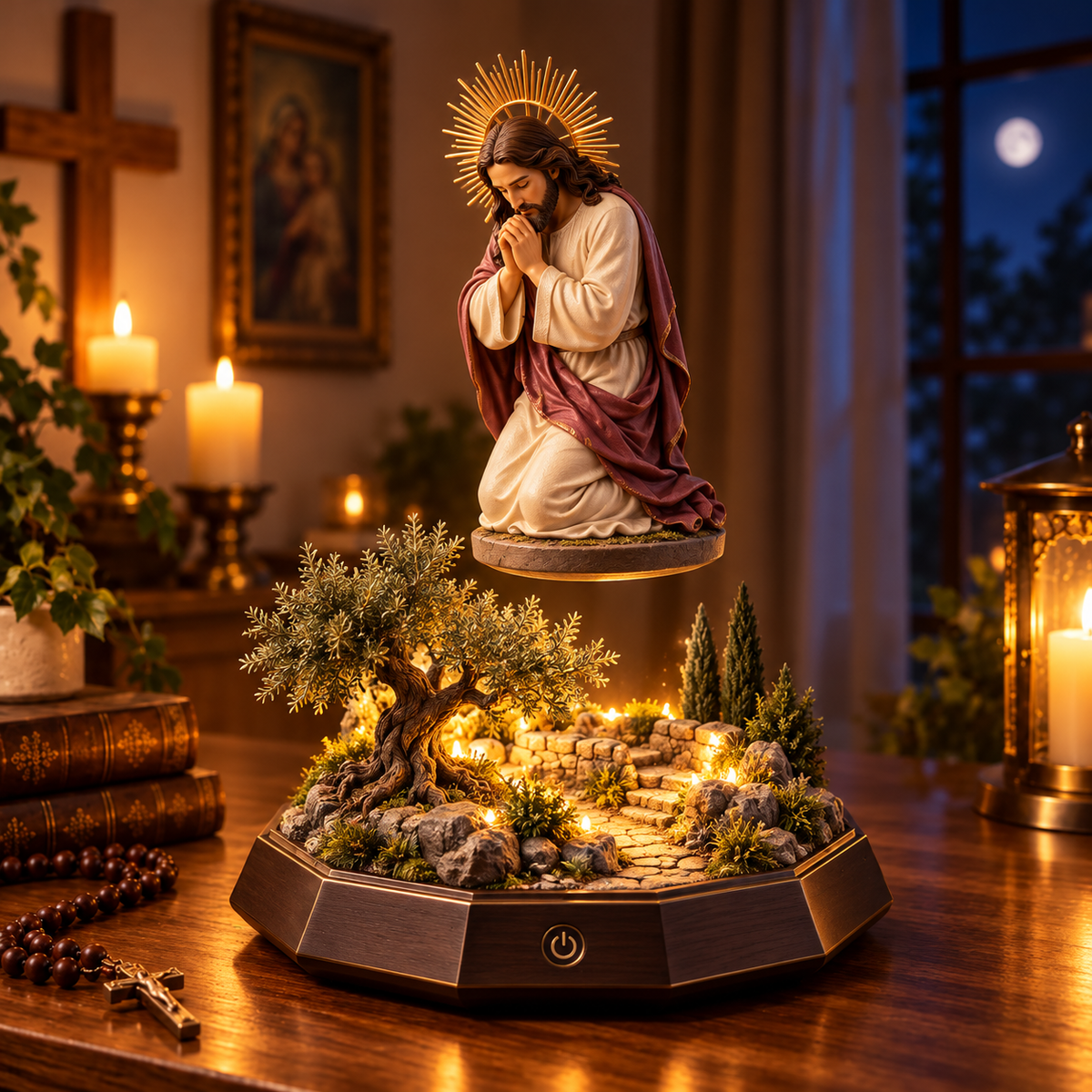 ✝️✨ Sacred Heart Ascension™ | Illuminated Jesus Faith Centerpiece