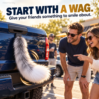 🔥 Last Day 50% OFF | 🐾 WagTail Ride™ – Funny Fluffy Tail Decor for Cars & Trucks
