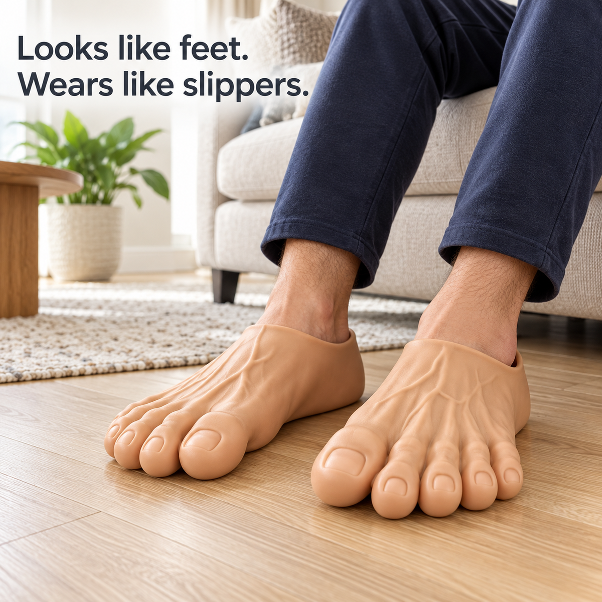 🦶 Big Foot Energy | Realistic Giant Toe Slippers 😂
