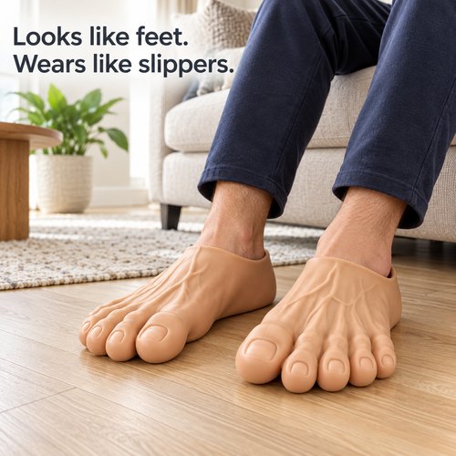 🦶 Big Foot Energy | Realistic Giant Toe Slippers 😂