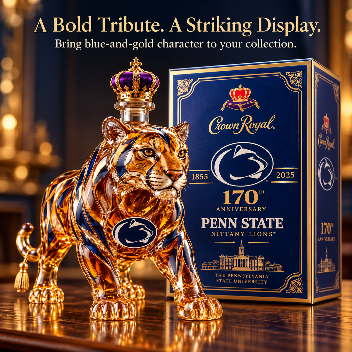 🏆 170 Years of Pride™ | Crowned Nittany Lion Collector Display