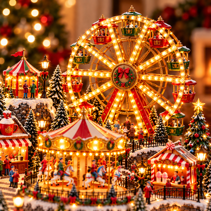 🔥 LAST DAY 49% OFF | 🎄 Christmas Village Comes to Life | Lighted & Animated Collection ✨