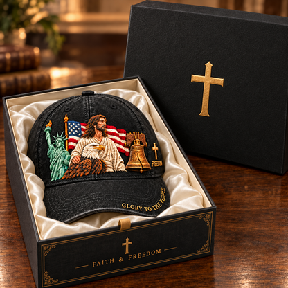 🇺🇸✝️ Faith & Freedom Heritage Cap – Embroidered American Hat