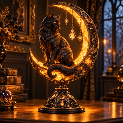 🖤🐦 Midnight Raven Glow™ | Illuminated Gothic Table Lamp