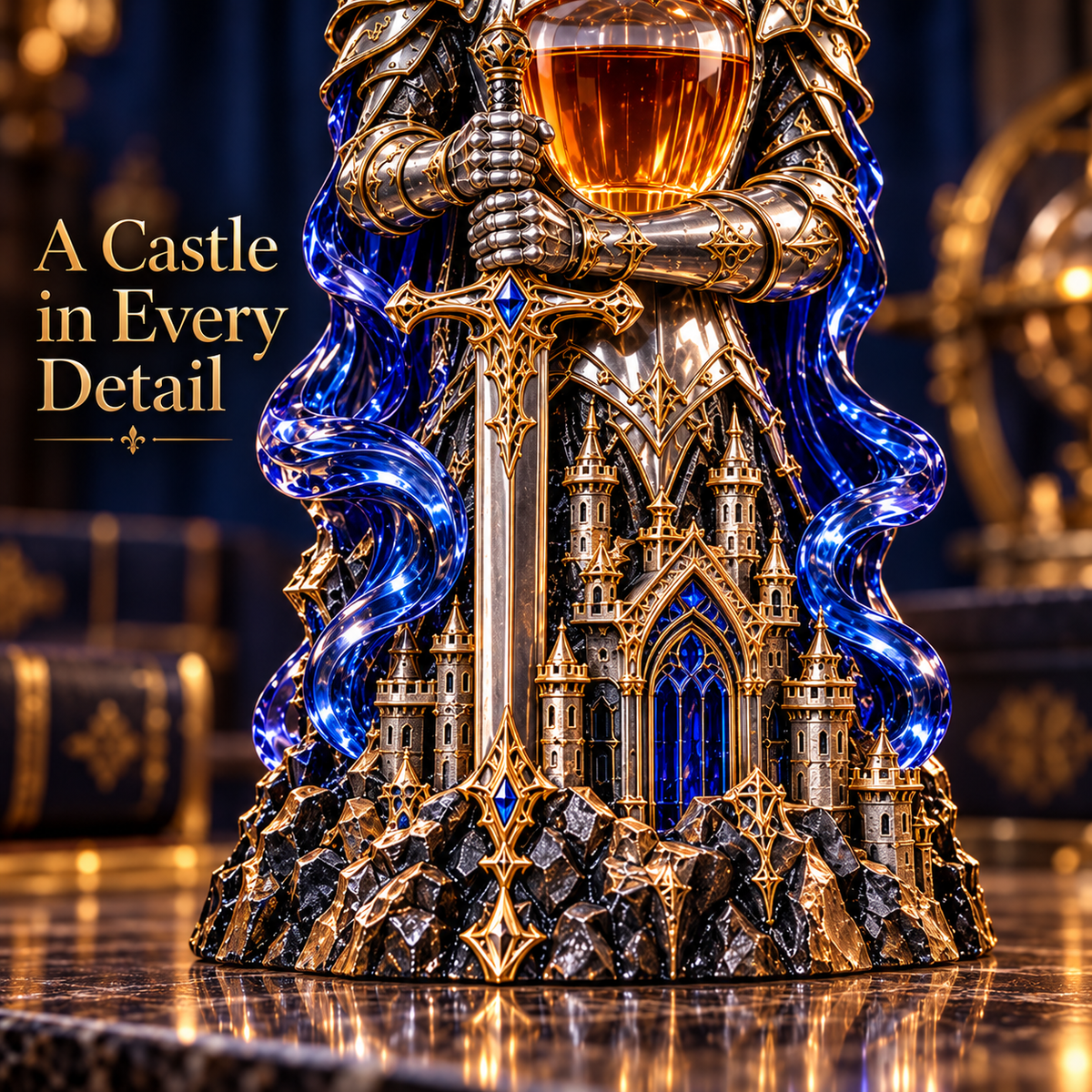 ⚔️🥃 Oathkeeper™ Knight Whiskey Decanter | Medieval Sword & Gothic Bar Decor 🛡️