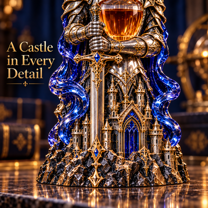⚔️🥃 Oathkeeper™ Knight Whiskey Decanter | Medieval Sword & Gothic Bar Decor 🛡️
