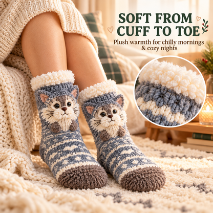 🦊🐦🦦🦉 Fuzzy Critter Toes™ | 3D Animal Slipper Socks