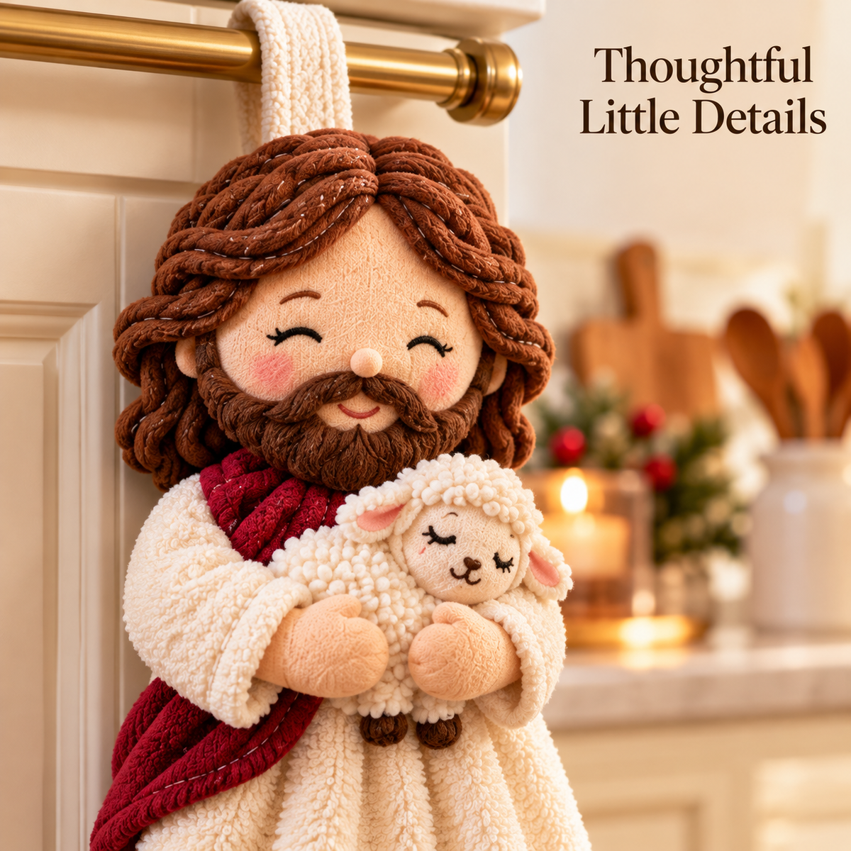 ✝️ Faithful Touch – Christian Hanging Hand Towels for Kitchen & Home