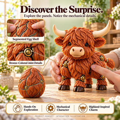 🐮🥚 Highland Hatchling™ | 2-in-1 Transforming Cow Egg