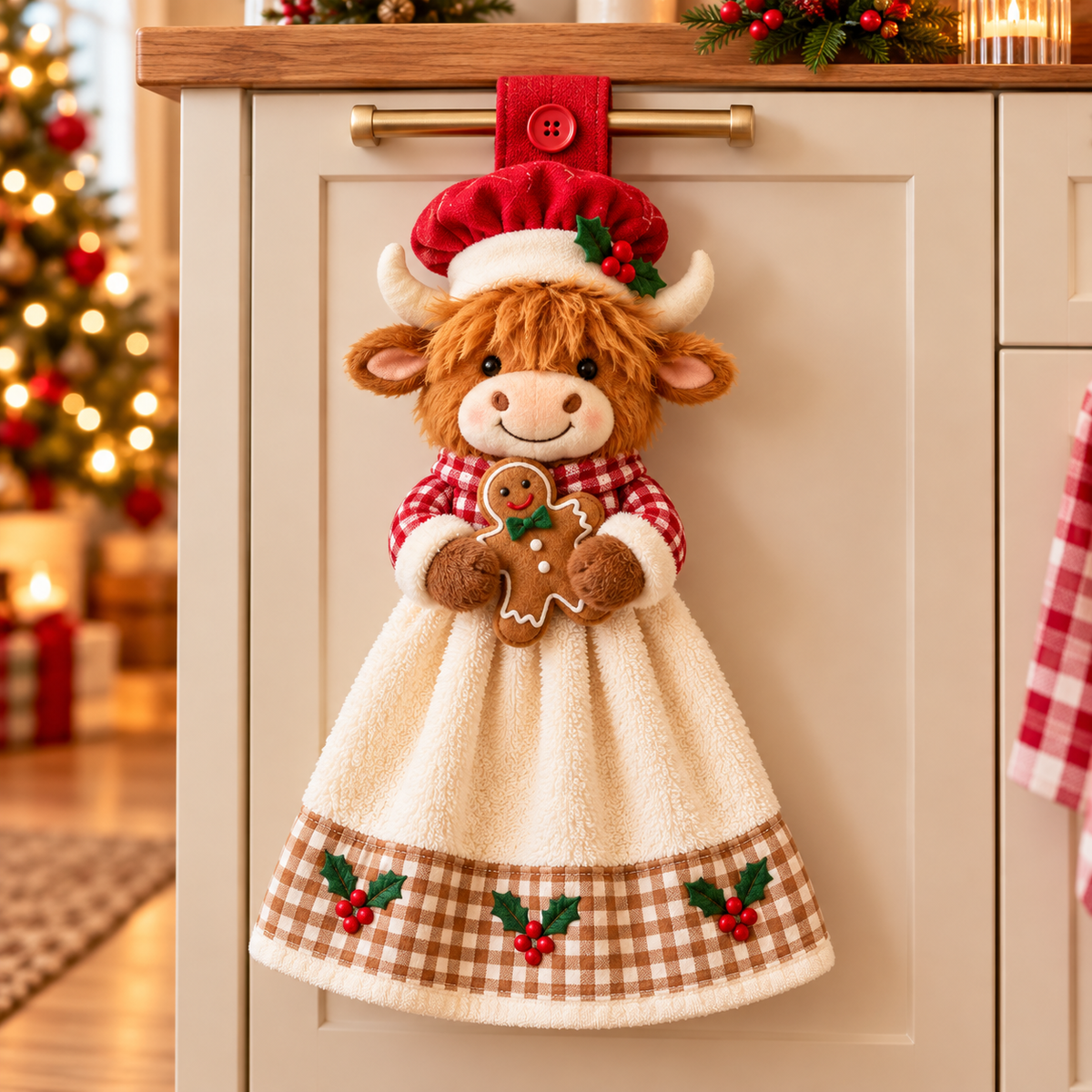🎄🧻 Merry Kitchen Friends™ | Christmas Hanging Hand Towels – 3 Styles