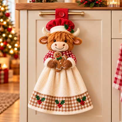 🎄🧻 Merry Kitchen Friends™ | Christmas Hanging Hand Towels – 3 Styles