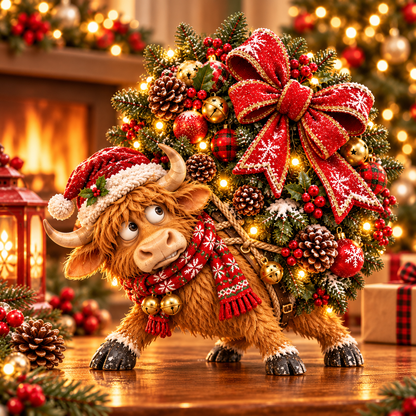 🐑Little Woolly's Christmas Mission™ – Whimsical Sheep Carrying Christmas Tree Figurine