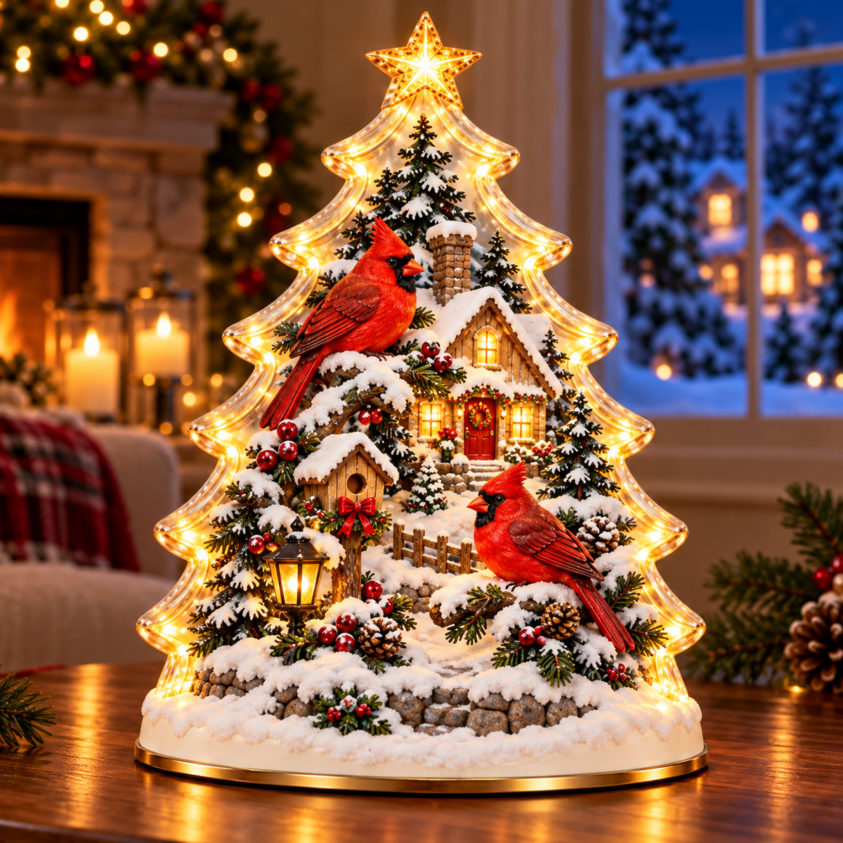 🎄 Christmas Within a Tree ✨ A Glowing Little World of Holiday Magic