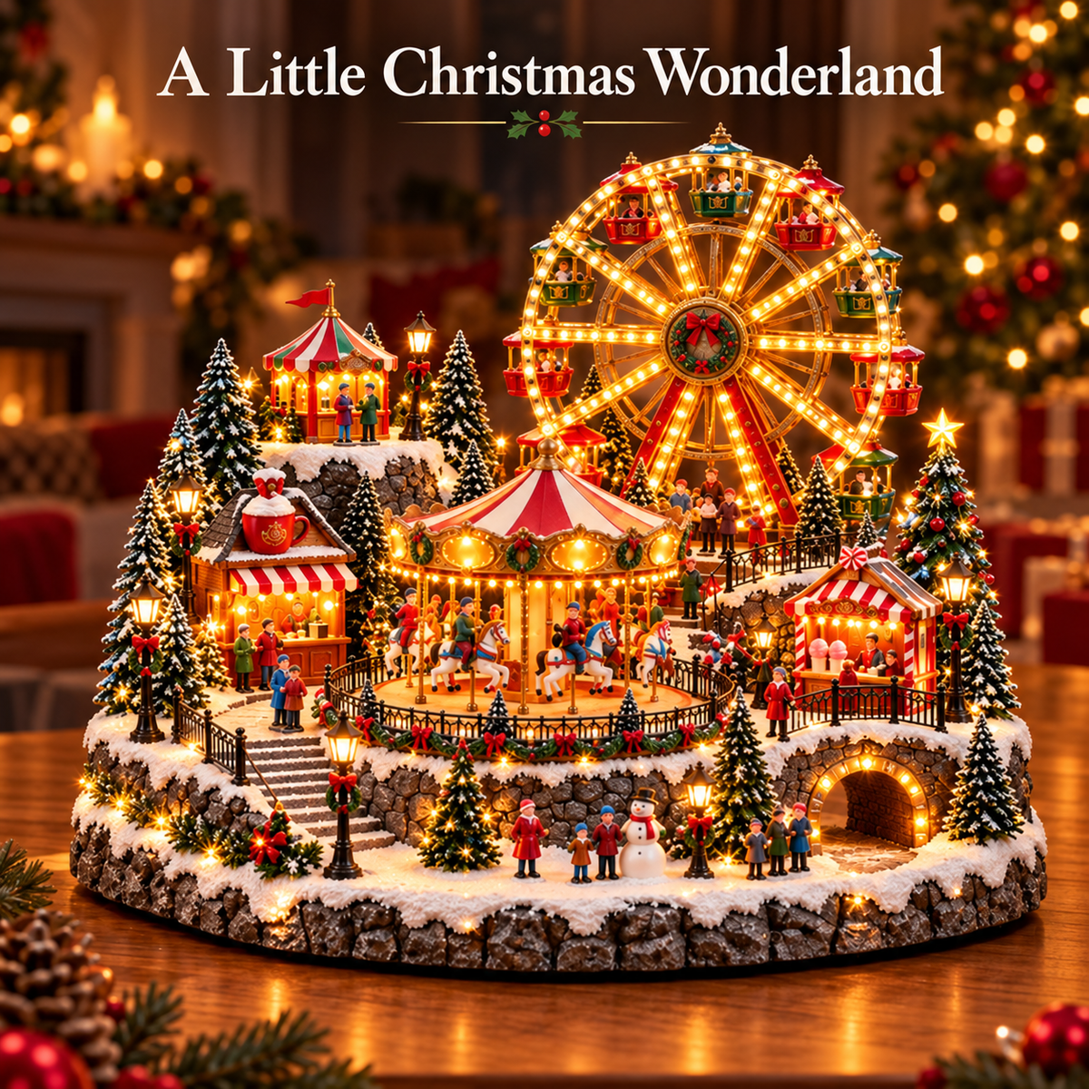 🔥 LAST DAY 49% OFF | 🎄 Christmas Village Comes to Life | Lighted & Animated Collection ✨
