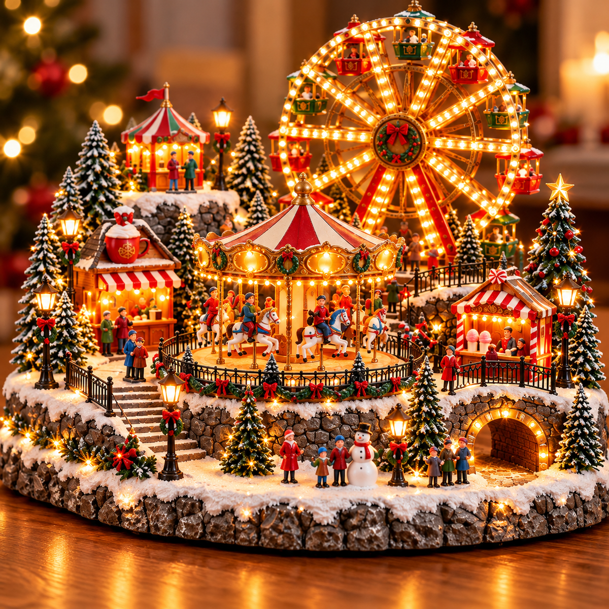 🔥 LAST DAY 49% OFF | 🎄 Christmas Village Comes to Life | Lighted & Animated Collection ✨