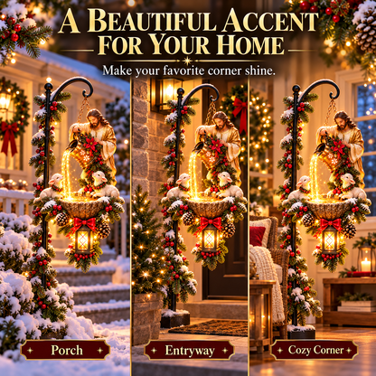 🔥Last Day 50% OFF-🌟✝️ Sacred Grace Cascade™ | Illuminated Christian Garden Decor