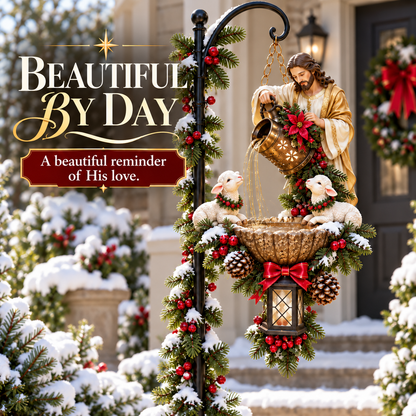 🔥Last Day 50% OFF-🌟✝️ Sacred Grace Cascade™ | Illuminated Christian Garden Decor