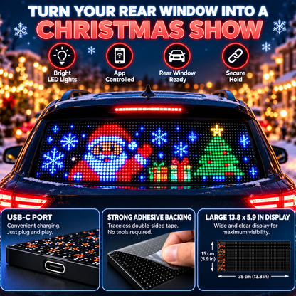 🚗✨ DrivePixel™ | Custom LED Car Message Display