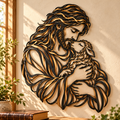 ✝️👑 Crowned in Grace™ | Jesus Christian Metal Wall Art