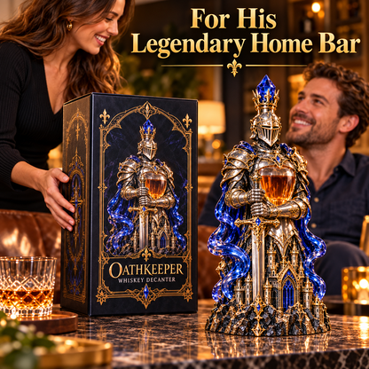 ⚔️🥃 Oathkeeper™ Knight Whiskey Decanter | Medieval Sword & Gothic Bar Decor 🛡️