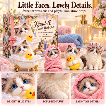 🐱🎄 Ragdoll Bubble Bath Club 24 Day Advent Calendar 2026