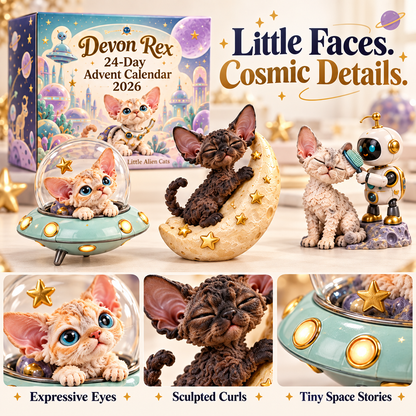 🐱 Devon Rex Little Alien Cats 24 Day Advent Calendar 2026