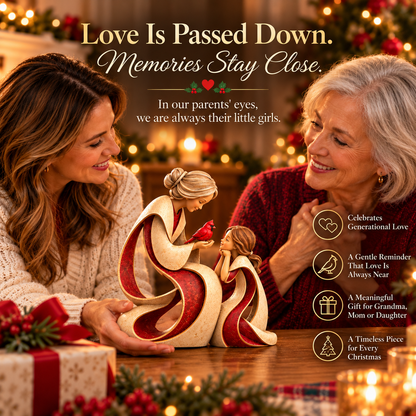 🔥 LAST DAY 50% OFF ❤️🐦 Love Passed Down – Granddaughter Cardinal Sculpture
