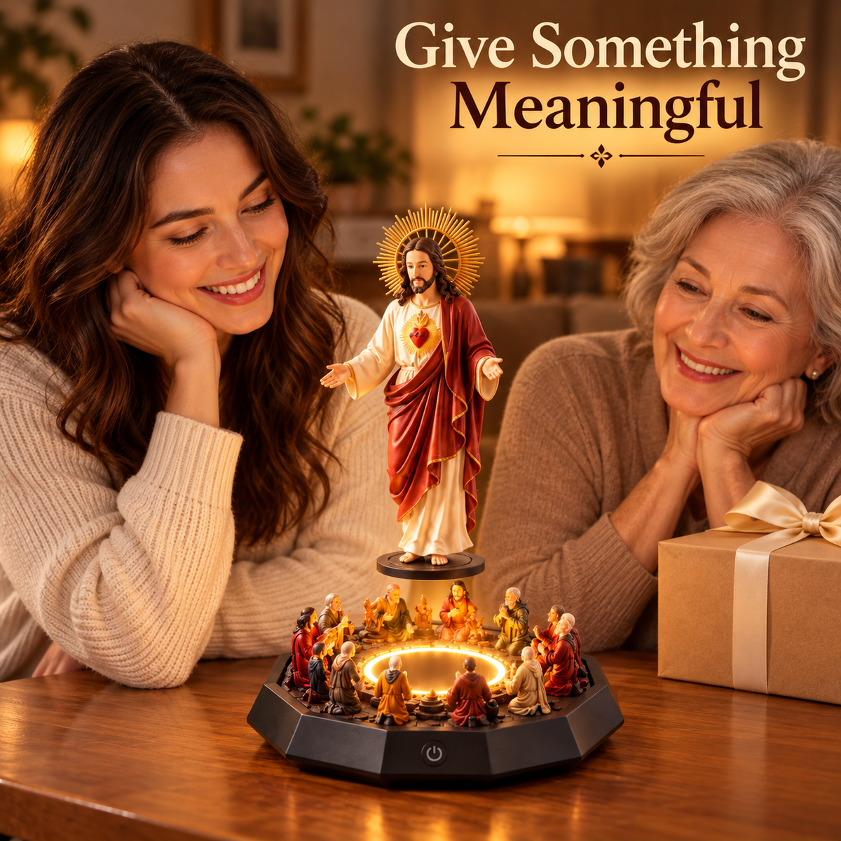 ✝️✨ Sacred Heart Ascension™ | Illuminated Jesus Faith Centerpiece