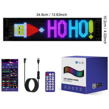 🚗 Smart LED Pixel Car Display – Custom Text, Colors & Animations