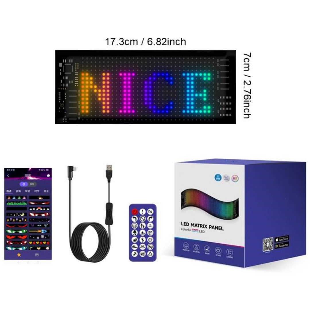 🚗✨ DrivePixel™ | Custom LED Car Message Display