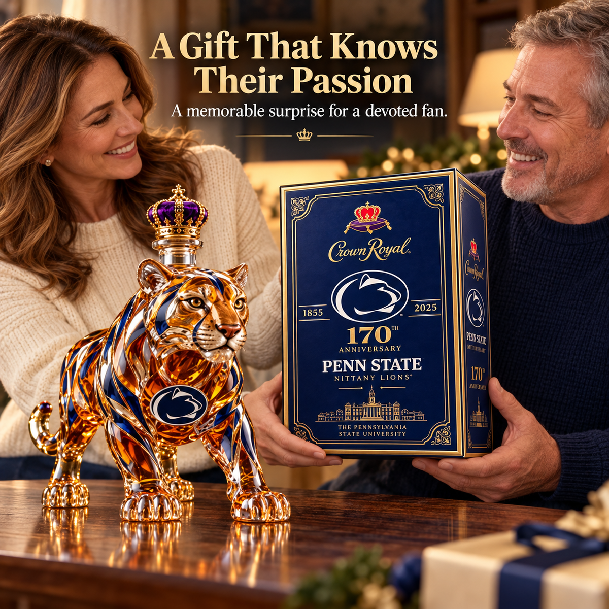 🏆 170 Years of Pride™ | Crowned Nittany Lion Collector Display