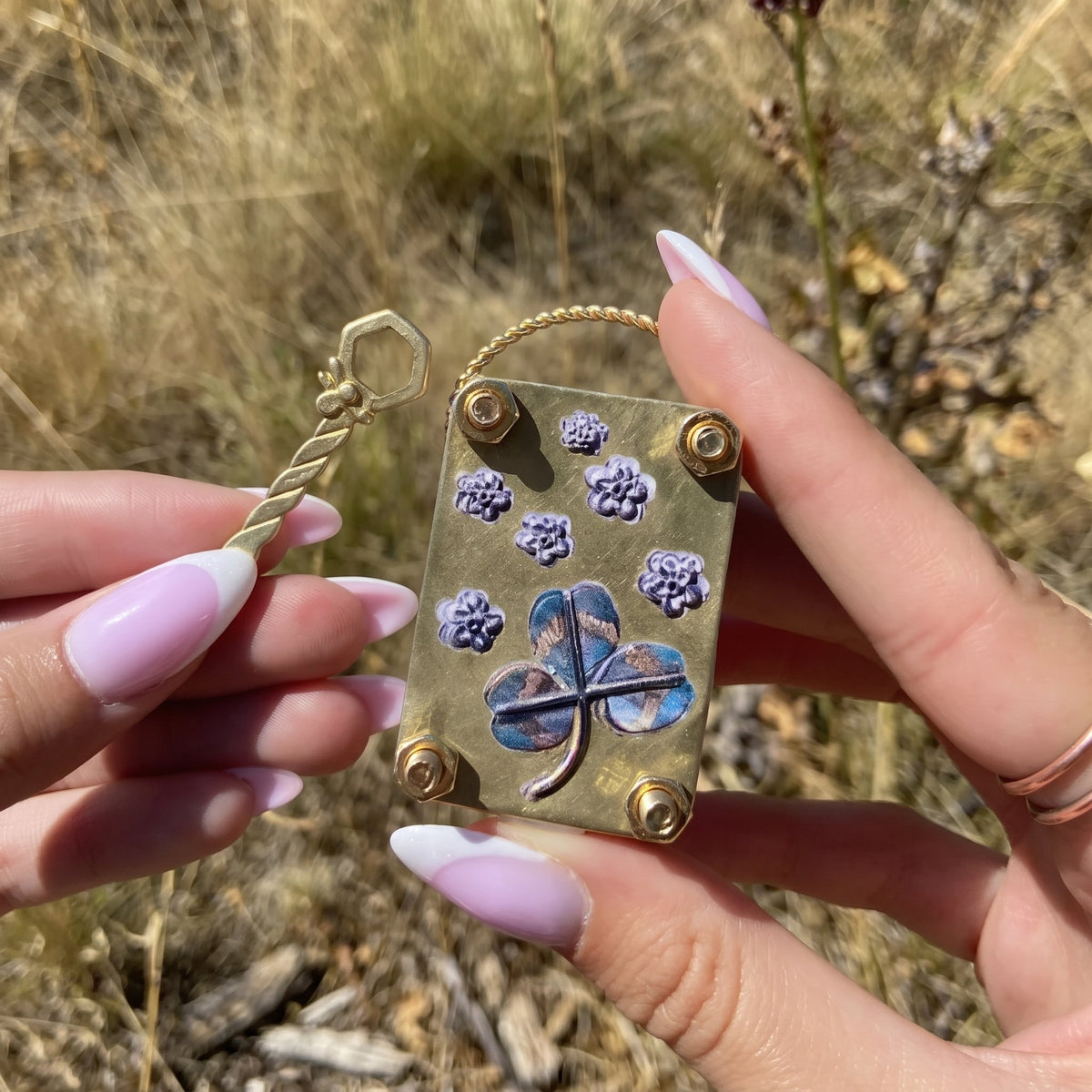 🌸 Tiny Blooms, Forever Kept | Mini Brass Flower Press