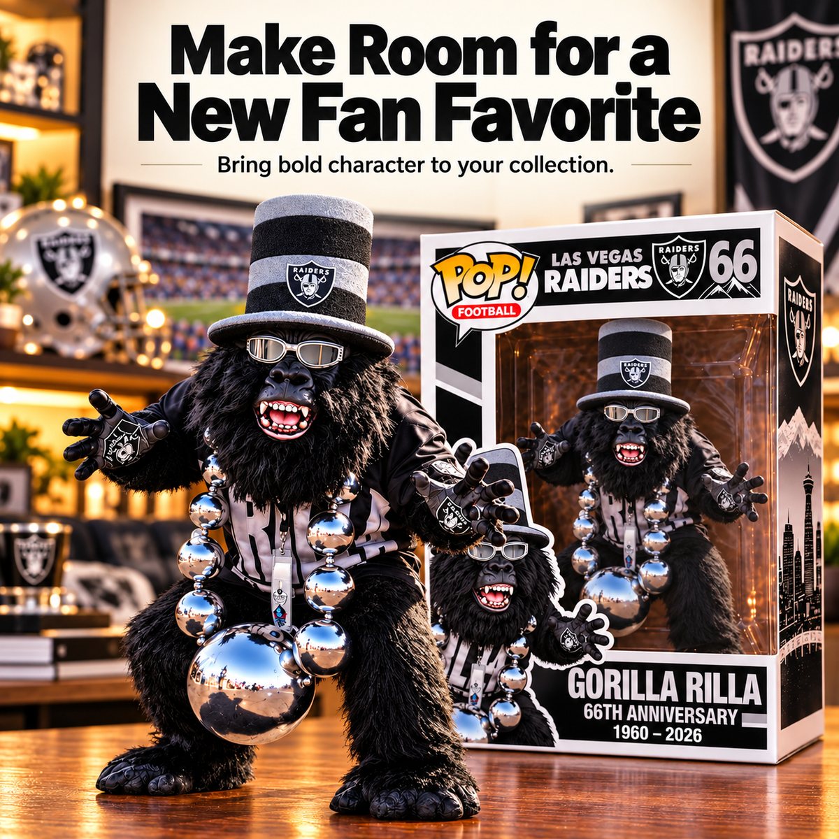 🦍 Legacy Gorilla 66™ | Fierce Commemorative Collector Figure
