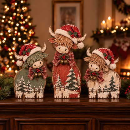 🐾🎄 Christmas Mischief Cats™ | Lighted Vintage Holiday Trio