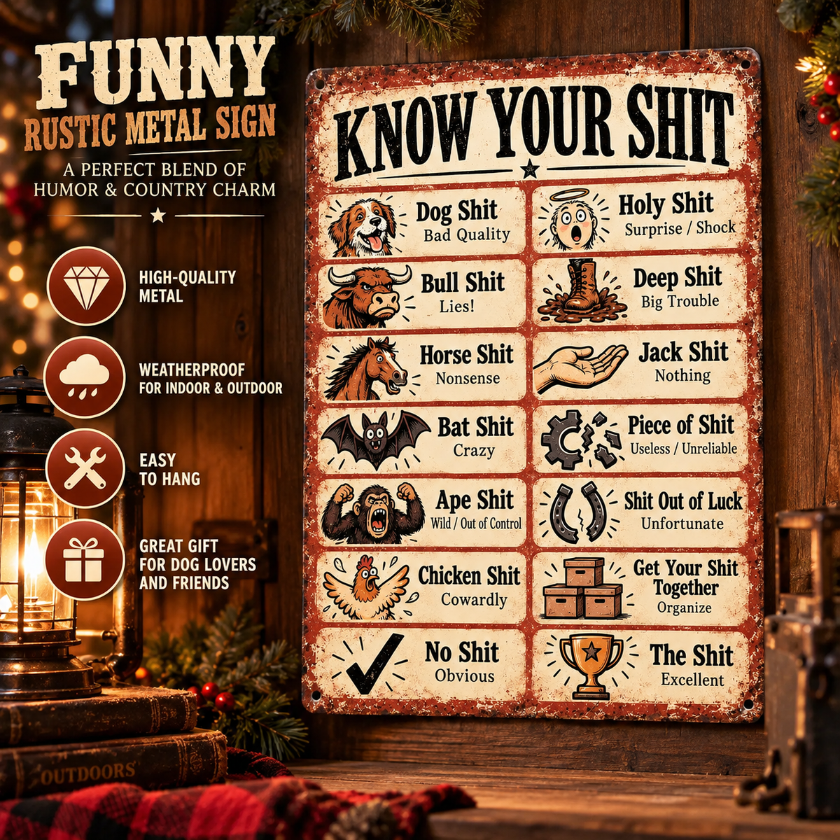 🎁Last Day 60% OFF - Funny Sayings Vintage Tin Sign