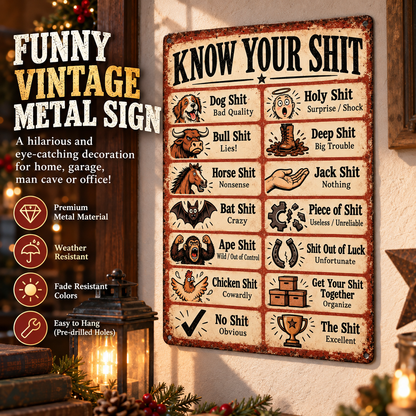 🎁Last Day 60% OFF - Funny Sayings Vintage Tin Sign