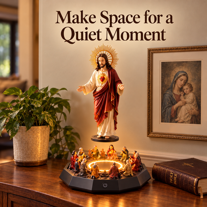 ✝️✨ Sacred Heart Ascension™ | Illuminated Jesus Faith Centerpiece