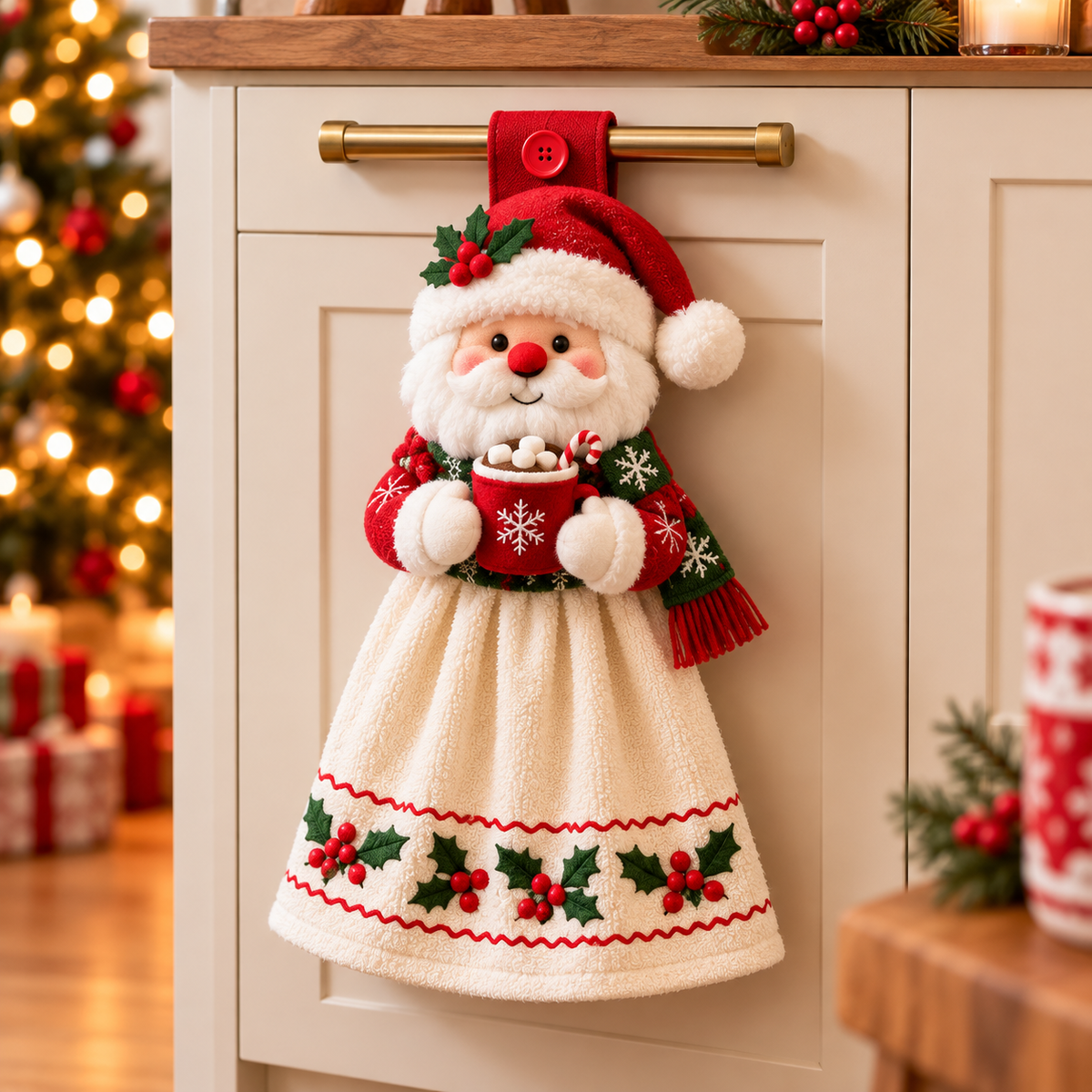 🎄🧻 Merry Kitchen Friends™ | Christmas Hanging Hand Towels – 3 Styles