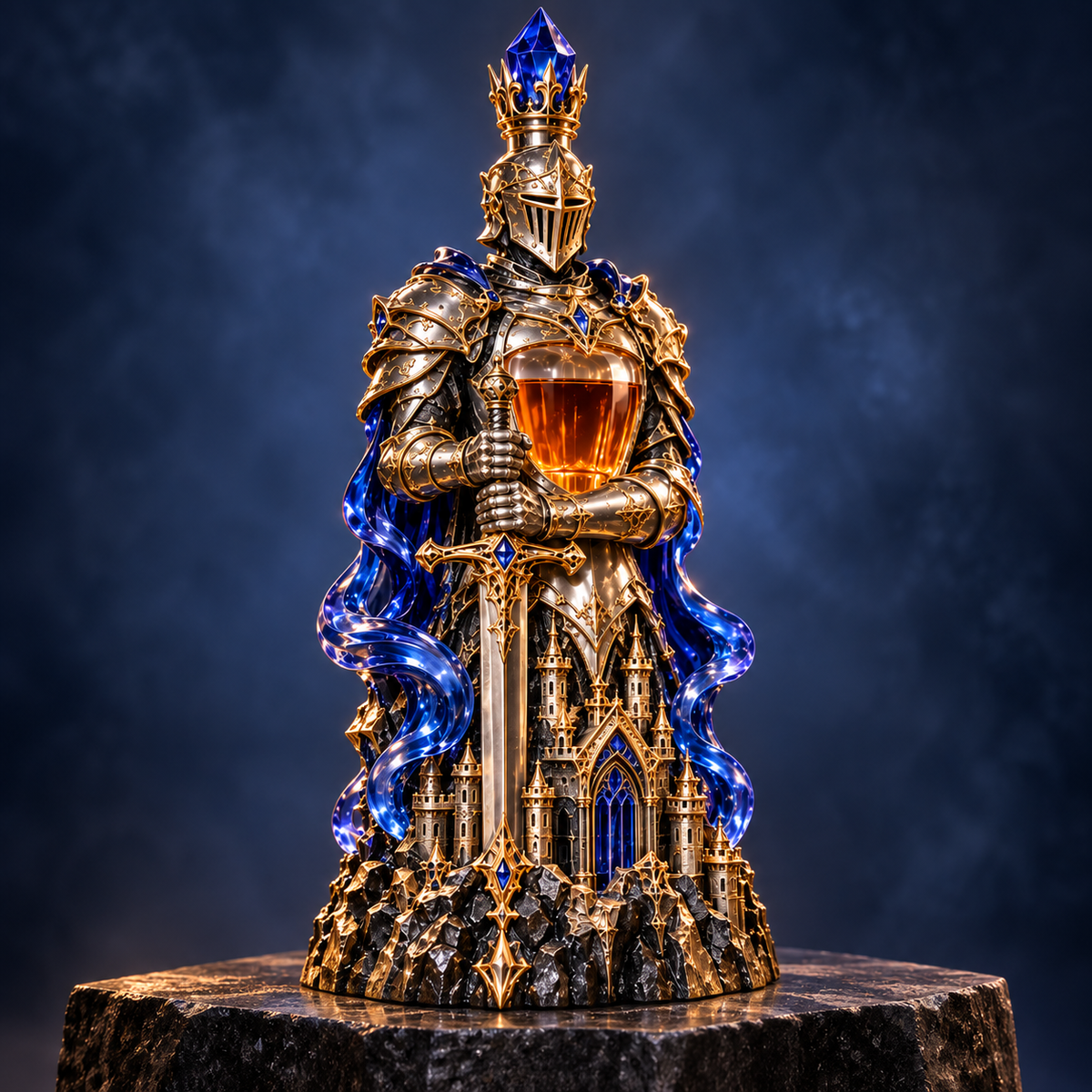 ⚔️🥃 Oathkeeper™ Knight Whiskey Decanter | Medieval Sword & Gothic Bar Decor 🛡️