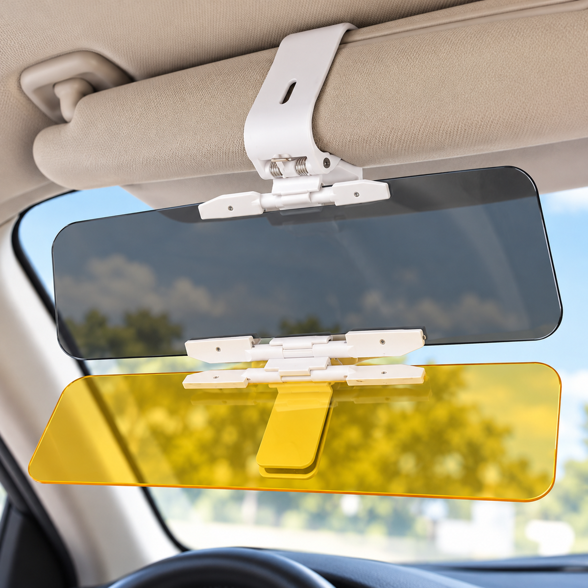 🚗🌙 Day or Night, Drive with Less Glare | Universal Anti-Glare Visor ✨