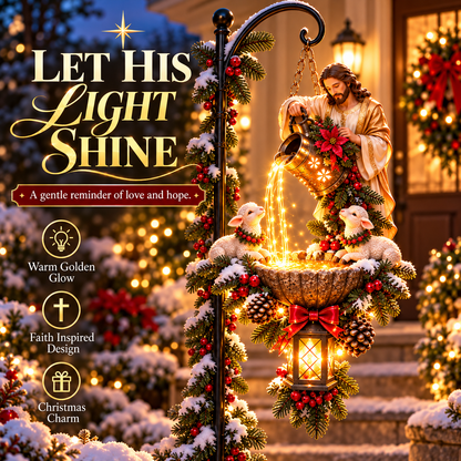 🔥Last Day 50% OFF-🌟✝️ Sacred Grace Cascade™ | Illuminated Christian Garden Decor